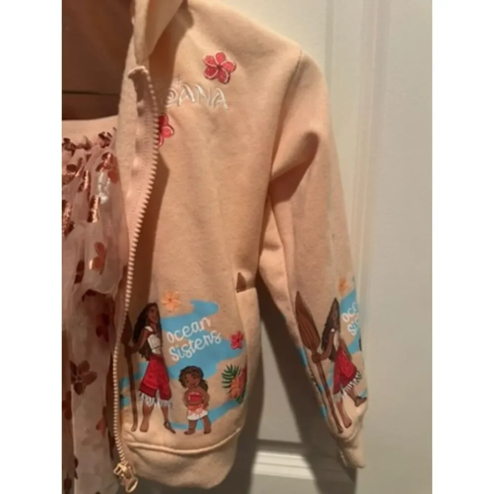 Disney Moana Two Piece Outfit - Jacket and Skirt Size 5